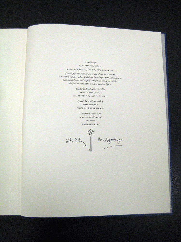Colophon of special edition