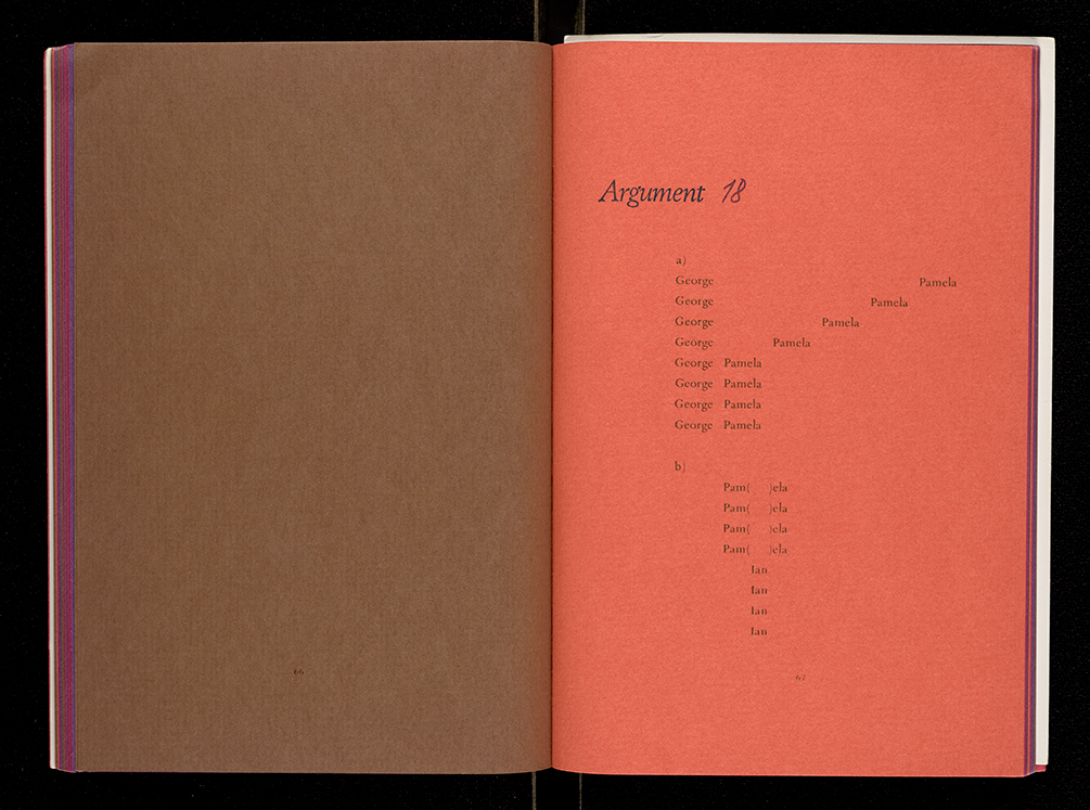 Arguments, 1973  Artists’ book