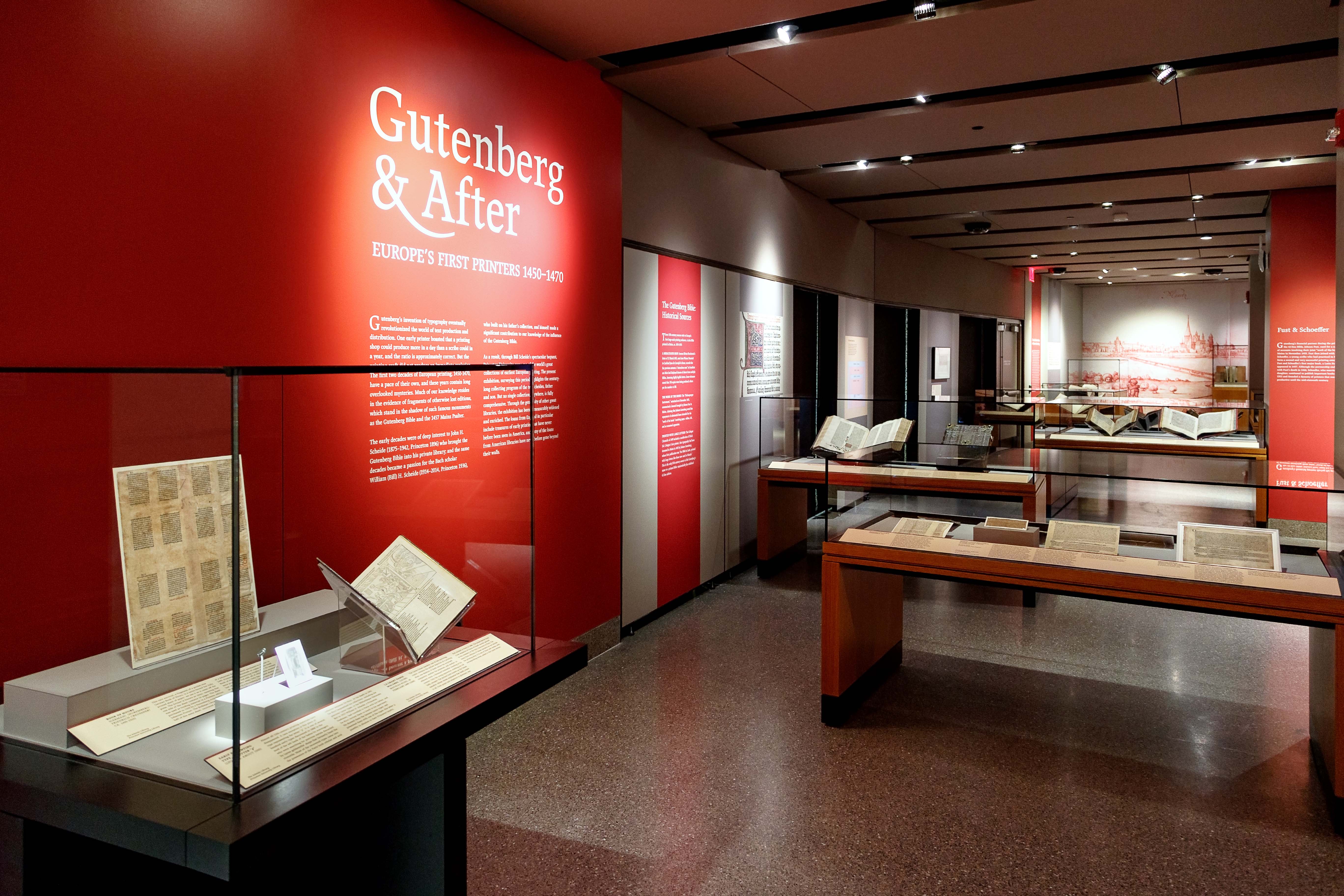 Gutenberg & After exhibition in the Milberg Gallery