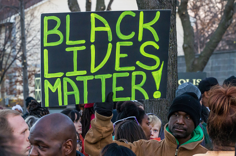 Black Lives matter sign in minneapolis