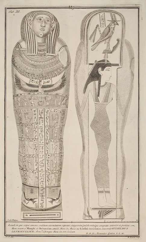 Illustration by B. Baron after Alexander Gordon, in Alexander Gordon, An Essay Towards Explaining the Hieroglyphical Figures, on