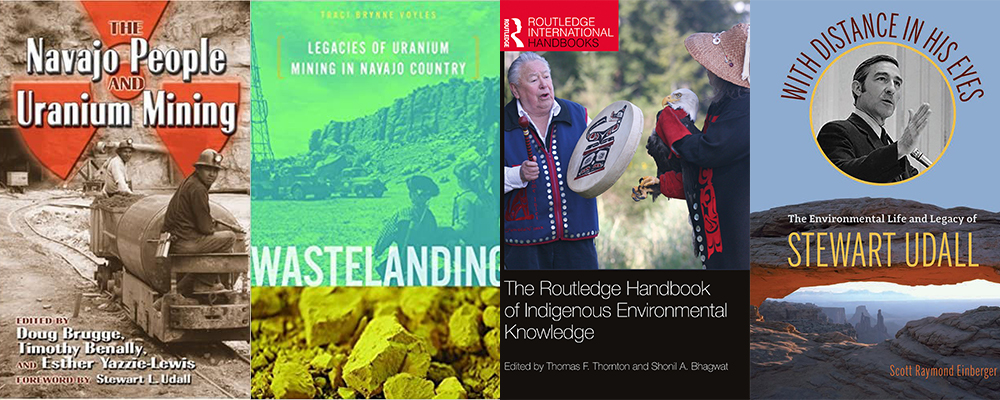 A compilation of books on the Navajo Nation and the environment.