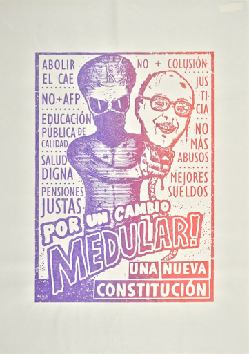 For a fundamental change! A new constitution, 2019-2020.  Poster. Artist unknown. Latin American Ephemera Collection