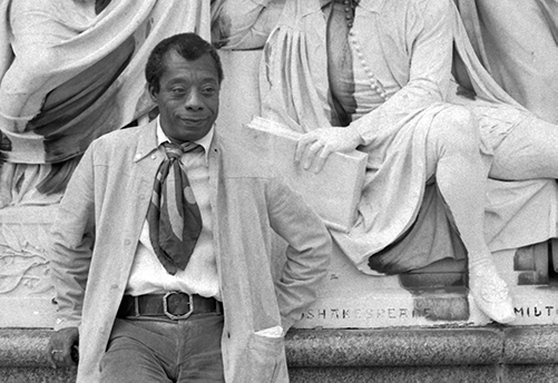 Photo of James Baldwin by Allen Warren