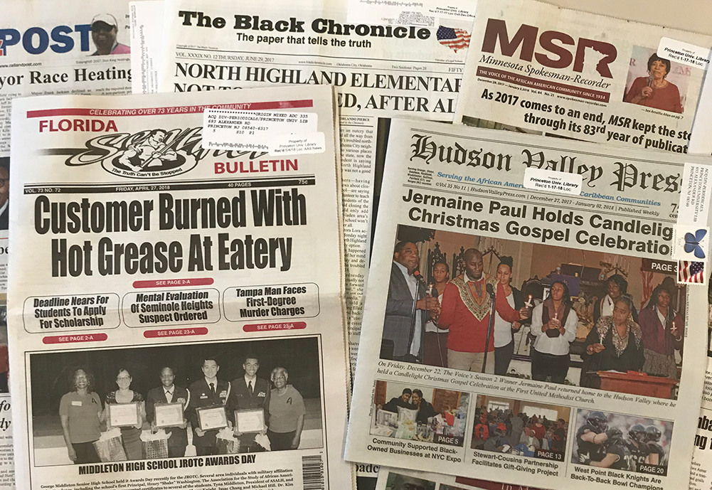 collection of african american newspapers