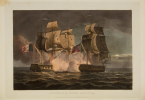 Capture of La Gloire, April 10, 1795. Published in 1816 for Jenkins's Naval Achievements
