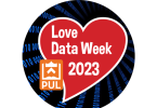 PUL Love Data Week 2023 in a heart with PUL logo