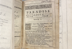 Title page of John Milton's "Paradise Lost" with early ownership inscription "Eliza Ellery's book 1743."