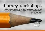 Psychology Neuro Library workshop poster