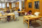 Students studying at Mudd Library