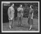 Photo of J. Douglas Brown, Helen Baker, and an unidentified man during the 1948 Industrial Relations Conference.
