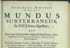 Title page of Mundus Subterraneus, cropped image