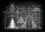 Stock photo of bell curves