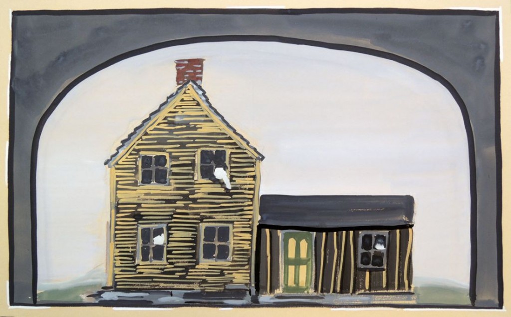Jones’ set design for the 1947 production of A Moon for the Misbegotten by Eugene O’Neill (1888-1953), one of many Jones designed for the Theater Guild of New York City.  Graphic Arts collection