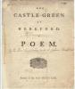 The castle-green at Hereford. A poem. 1759. Ex 2011-0269Q. Has inscription naming the author