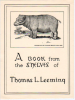 Bookplate of Thomas Leeming donor of Mark Twain books