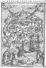 “Utopiæ insulæ tabula.” Woodcut map, 17.9 × 11.9 cm. From More’s De optimo reip. statv, deqve noua insula Vtopia, libellus uere aureus, nec minus salutaris quàm festiuus . . . (Basel: Apvd Io. Frobenivm mense decembri an M.D.XVIII [December 1518]